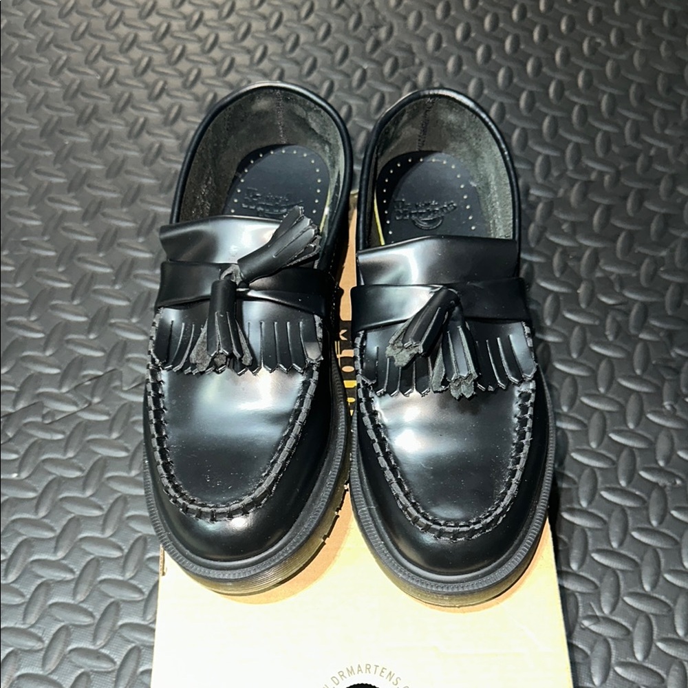 Dr. Martens Black Tassel Loafers